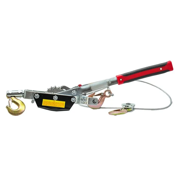 5T rankinis traukiklis su viena pavara, trimis kabliais